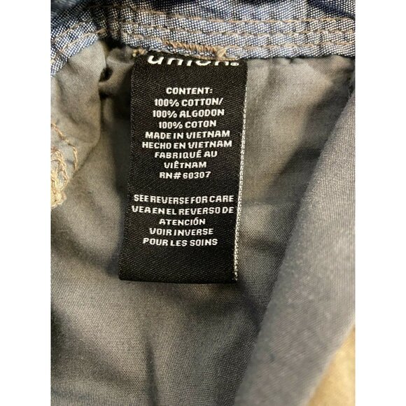 Union Men's Khaki Cargo Shorts 100% Cotton 33R - Picture 4 of 4